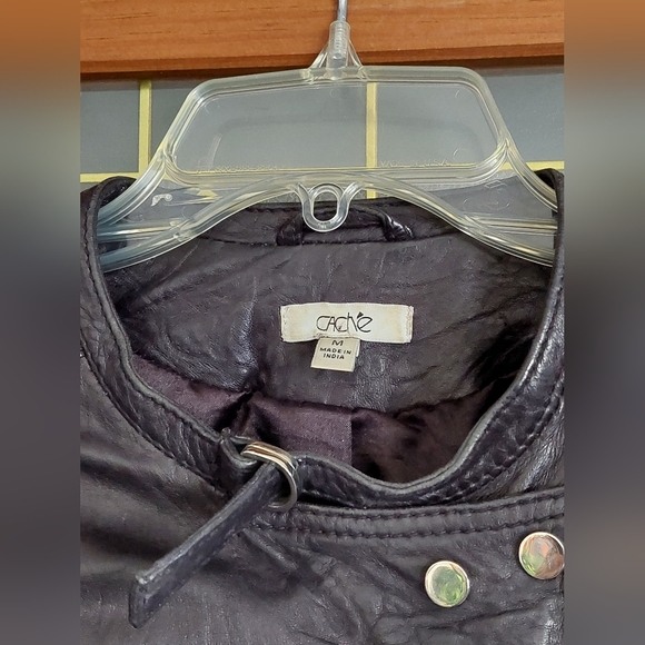 Cache Leather Jacket Sz. M - Picture 4 of 7